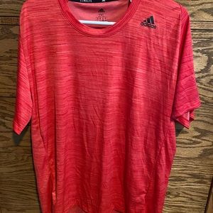 Adidas men’s heathered red climalite shirt xxl